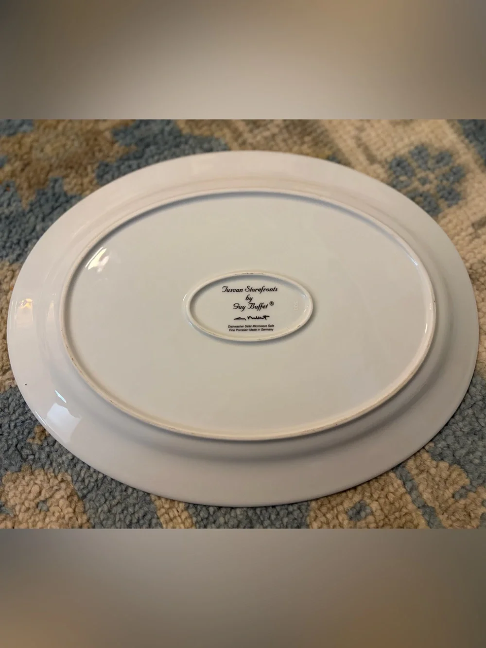 Tuscan Storefronts by Guy Buffet, Serving dish and plates